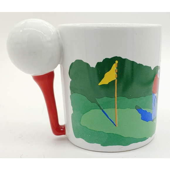 Golf Gift Set Hallmark Golf Mug with Golf Bag & Clubs Cocktail Set Barware 2 pc - Picture 11 of 16